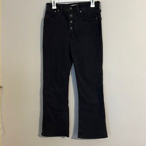 Madewell Cali Demi-Boot Black Jeans size 29